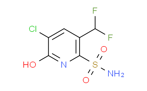 3-Chloro-5-(difluoromethyl)-2-hydroxypyridine-6-sulfonamide