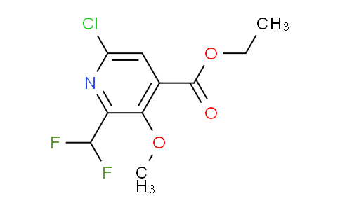Ethyl 6-chloro-2-(difluoromethyl)-3-methoxypyridine-4-carboxylate