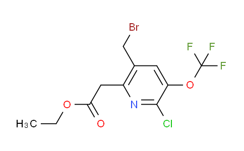AM20657 | 1804392-97-9 | Ethyl 5-(bromomethyl)-2-chloro-3-(trifluoromethoxy)pyridine-6-acetate