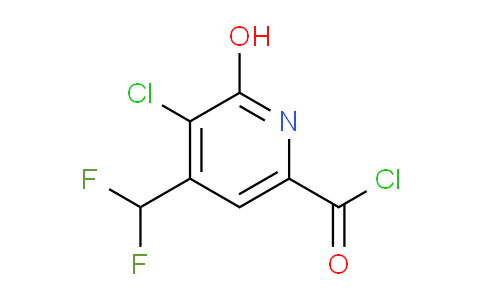 3-Chloro-4-(difluoromethyl)-2-hydroxypyridine-6-carbonyl chloride