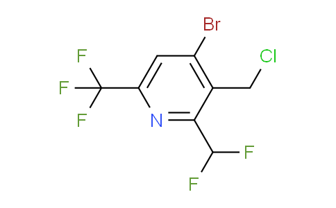 4-Bromo-3-(chloromethyl)-2-(difluoromethyl)-6-(trifluoromethyl)pyridine