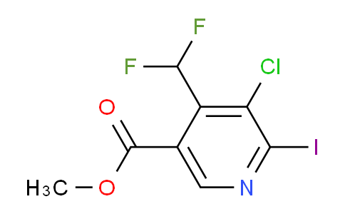AM206616 | 1806887-26-2 | Methyl 3-chloro-4-(difluoromethyl)-2-iodopyridine-5-carboxylate