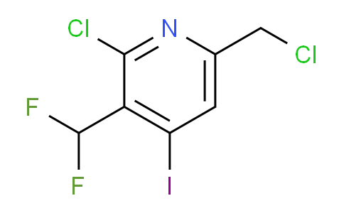 2-Chloro-6-(chloromethyl)-3-(difluoromethyl)-4-iodopyridine