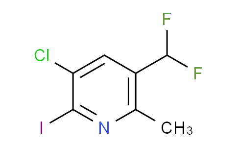 3-Chloro-5-(difluoromethyl)-2-iodo-6-methylpyridine
