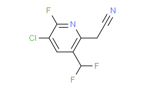 3-Chloro-5-(difluoromethyl)-2-fluoropyridine-6-acetonitrile