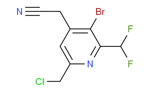AM206656 | 1807002-76-1 | 3-Bromo-6-(chloromethyl)-2-(difluoromethyl)pyridine-4-acetonitrile