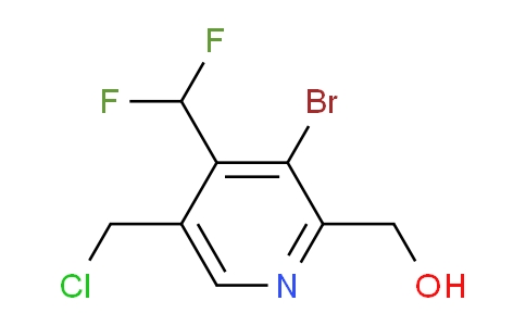 AM206661 | 1805383-22-5 | 3-Bromo-5-(chloromethyl)-4-(difluoromethyl)pyridine-2-methanol