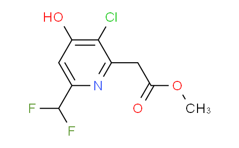 Methyl 3-chloro-6-(difluoromethyl)-4-hydroxypyridine-2-acetate