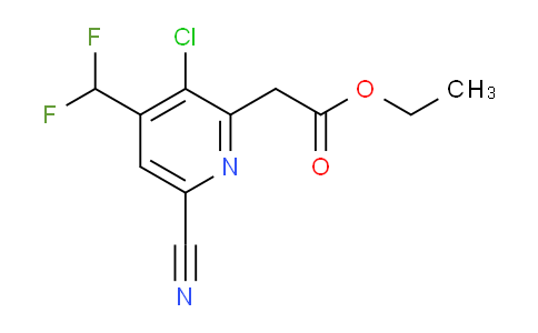 AM206679 | 1805978-98-6 | Ethyl 3-chloro-6-cyano-4-(difluoromethyl)pyridine-2-acetate