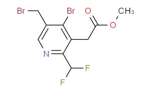 AM206680 | 1805387-15-8 | Methyl 4-bromo-5-(bromomethyl)-2-(difluoromethyl)pyridine-3-acetate