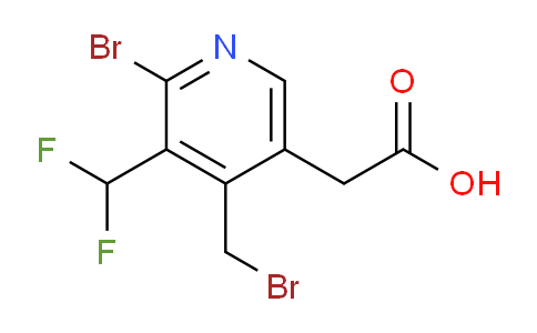2-Bromo-4-(bromomethyl)-3-(difluoromethyl)pyridine-5-acetic acid