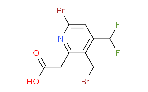 6-Bromo-3-(bromomethyl)-4-(difluoromethyl)pyridine-2-acetic acid