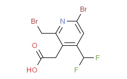6-Bromo-2-(bromomethyl)-4-(difluoromethyl)pyridine-3-acetic acid