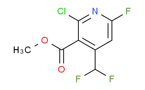AM206729 | 1805366-81-7 | Methyl 2-chloro-4-(difluoromethyl)-6-fluoropyridine-3-carboxylate