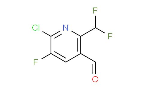 2-Chloro-6-(difluoromethyl)-3-fluoropyridine-5-carboxaldehyde