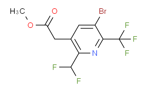 AM206738 | 1806922-35-9 | Methyl 3-bromo-6-(difluoromethyl)-2-(trifluoromethyl)pyridine-5-acetate