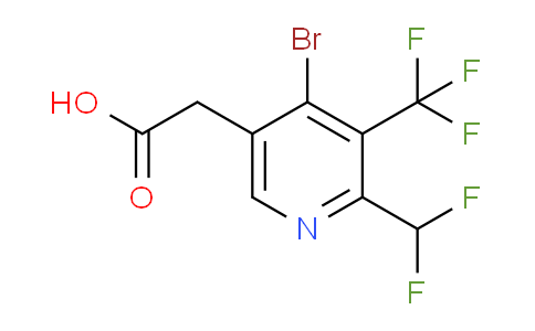 AM206745 | 1805961-02-7 | 4-Bromo-2-(difluoromethyl)-3-(trifluoromethyl)pyridine-5-acetic acid