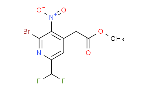 Methyl 2-bromo-6-(difluoromethyl)-3-nitropyridine-4-acetate