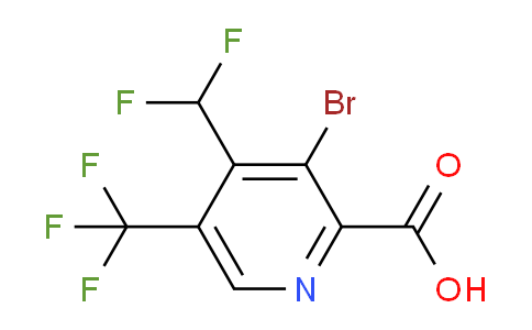 AM206758 | 1805045-26-4 | 3-Bromo-4-(difluoromethyl)-5-(trifluoromethyl)pyridine-2-carboxylic acid