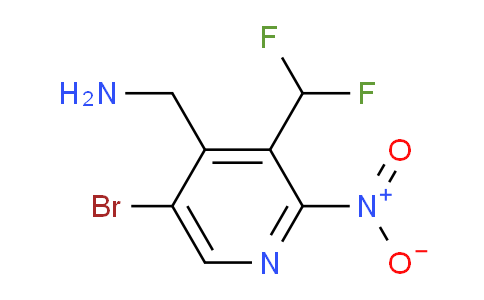 4-(Aminomethyl)-5-bromo-3-(difluoromethyl)-2-nitropyridine