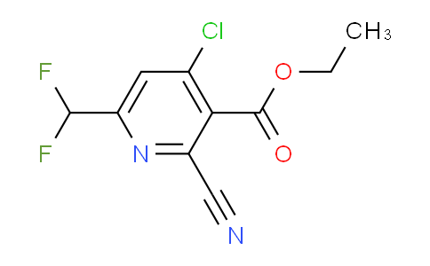 Ethyl 4-chloro-2-cyano-6-(difluoromethyl)pyridine-3-carboxylate