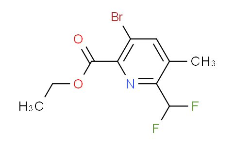 AM206802 | 1805436-67-2 | Ethyl 5-bromo-2-(difluoromethyl)-3-methylpyridine-6-carboxylate