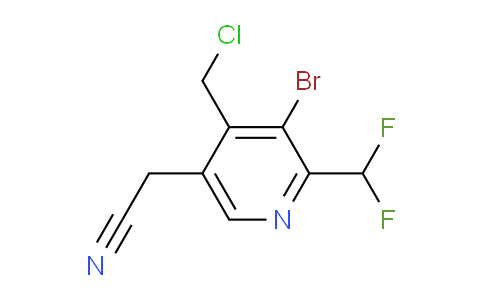 AM206813 | 1805952-63-9 | 3-Bromo-4-(chloromethyl)-2-(difluoromethyl)pyridine-5-acetonitrile