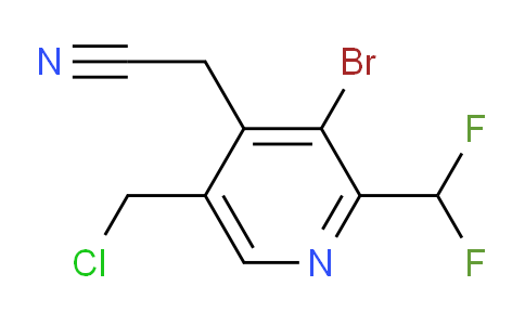 AM206815 | 1804850-77-8 | 3-Bromo-5-(chloromethyl)-2-(difluoromethyl)pyridine-4-acetonitrile