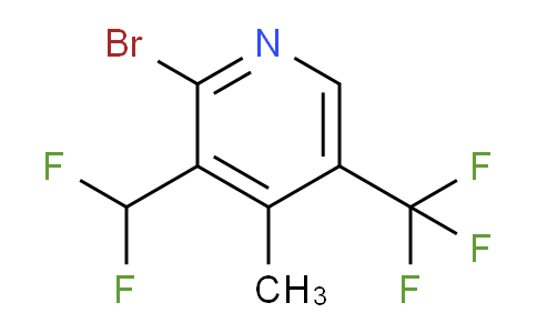 2-Bromo-3-(difluoromethyl)-4-methyl-5-(trifluoromethyl)pyridine