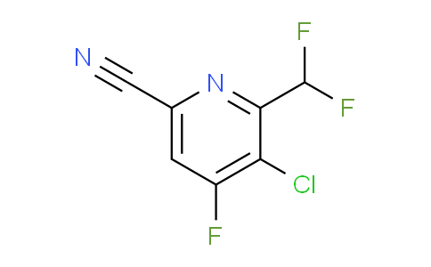 3-Chloro-6-cyano-2-(difluoromethyl)-4-fluoropyridine