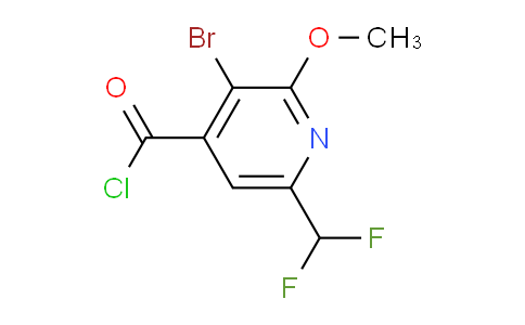 3-Bromo-6-(difluoromethyl)-2-methoxypyridine-4-carbonyl chloride