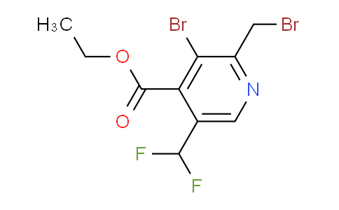 Ethyl 3-bromo-2-(bromomethyl)-5-(difluoromethyl)pyridine-4-carboxylate