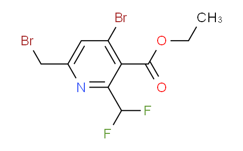 AM206840 | 1804490-37-6 | Ethyl 4-bromo-6-(bromomethyl)-2-(difluoromethyl)pyridine-3-carboxylate
