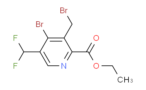 Ethyl 4-bromo-3-(bromomethyl)-5-(difluoromethyl)pyridine-2-carboxylate