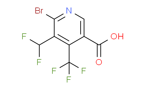 AM206843 | 1805965-92-7 | 2-Bromo-3-(difluoromethyl)-4-(trifluoromethyl)pyridine-5-carboxylic acid