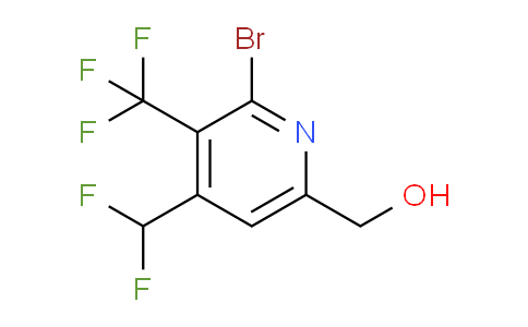 2-Bromo-4-(difluoromethyl)-3-(trifluoromethyl)pyridine-6-methanol