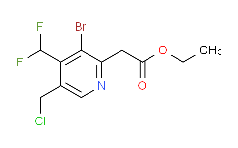 AM206850 | 1805372-17-1 | Ethyl 3-bromo-5-(chloromethyl)-4-(difluoromethyl)pyridine-2-acetate