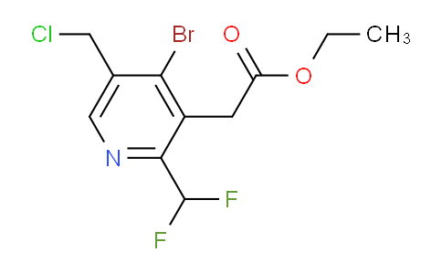 AM206852 | 1805362-59-7 | Ethyl 4-bromo-5-(chloromethyl)-2-(difluoromethyl)pyridine-3-acetate