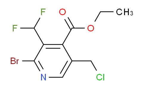 AM206855 | 1805954-35-1 | Ethyl 2-bromo-5-(chloromethyl)-3-(difluoromethyl)pyridine-4-carboxylate