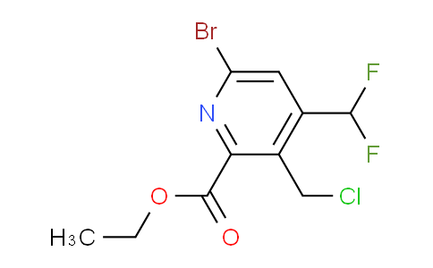 AM206857 | 1805379-55-8 | Ethyl 6-bromo-3-(chloromethyl)-4-(difluoromethyl)pyridine-2-carboxylate