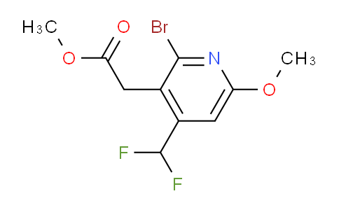 AM206858 | 1805932-47-1 | Methyl 2-bromo-4-(difluoromethyl)-6-methoxypyridine-3-acetate