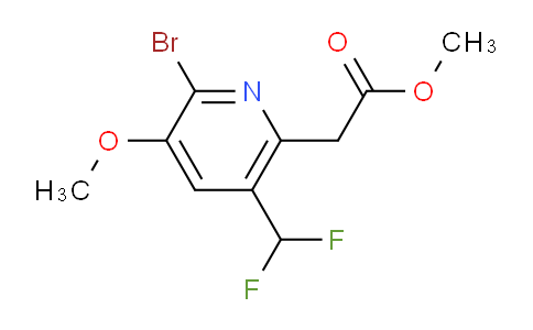 Methyl 2-bromo-5-(difluoromethyl)-3-methoxypyridine-6-acetate