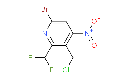 6-Bromo-3-(chloromethyl)-2-(difluoromethyl)-4-nitropyridine