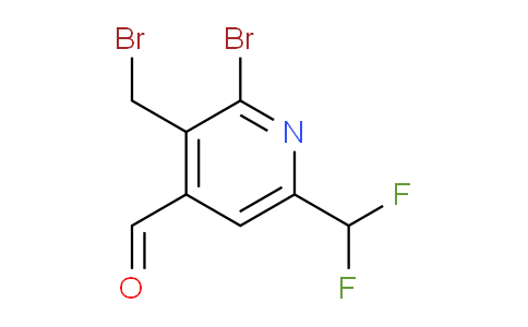 2-Bromo-3-(bromomethyl)-6-(difluoromethyl)pyridine-4-carboxaldehyde