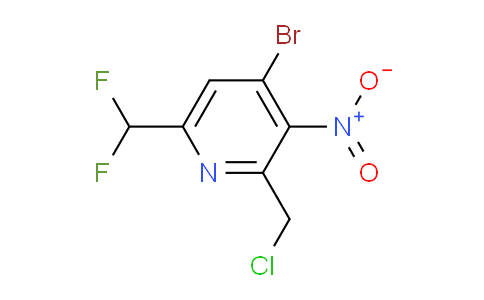 AM206863 | 1806856-72-3 | 4-Bromo-2-(chloromethyl)-6-(difluoromethyl)-3-nitropyridine