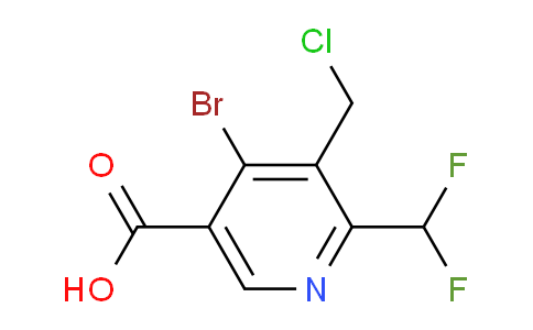 AM206866 | 1806917-26-9 | 4-Bromo-3-(chloromethyl)-2-(difluoromethyl)pyridine-5-carboxylic acid