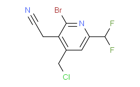 AM206874 | 1806869-82-8 | 2-Bromo-4-(chloromethyl)-6-(difluoromethyl)pyridine-3-acetonitrile