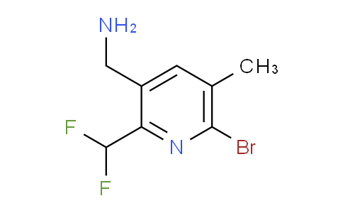 3-(Aminomethyl)-6-bromo-2-(difluoromethyl)-5-methylpyridine