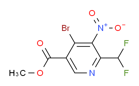 AM206901 | 1805380-85-1 | Methyl 4-bromo-2-(difluoromethyl)-3-nitropyridine-5-carboxylate