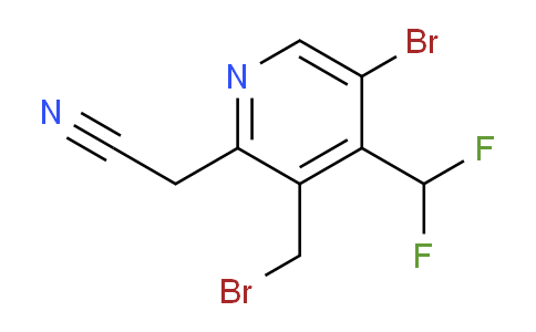 5-Bromo-3-(bromomethyl)-4-(difluoromethyl)pyridine-2-acetonitrile